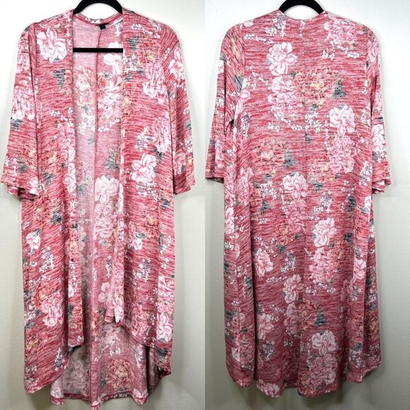 Torrid Floral long line open front cardigan size 00/10 med large - Picture 2 of 9